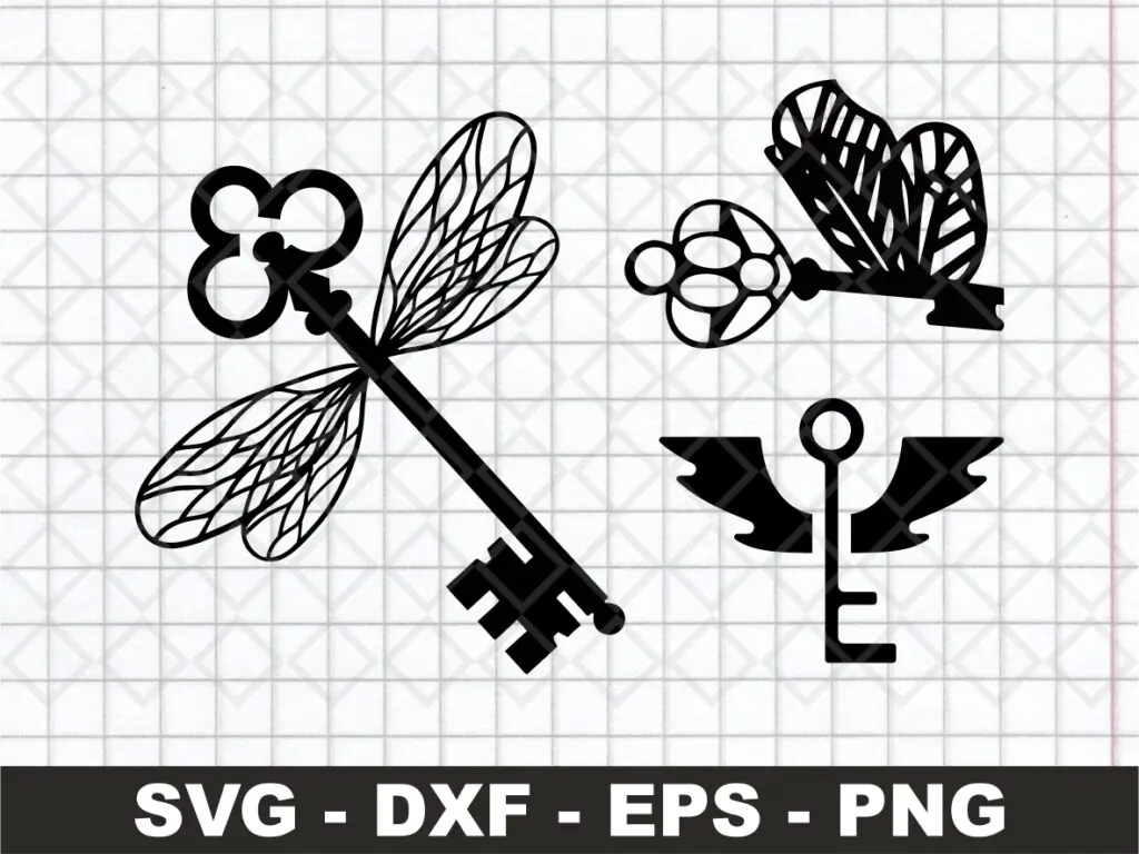 Harry Potter Flying Key SVG