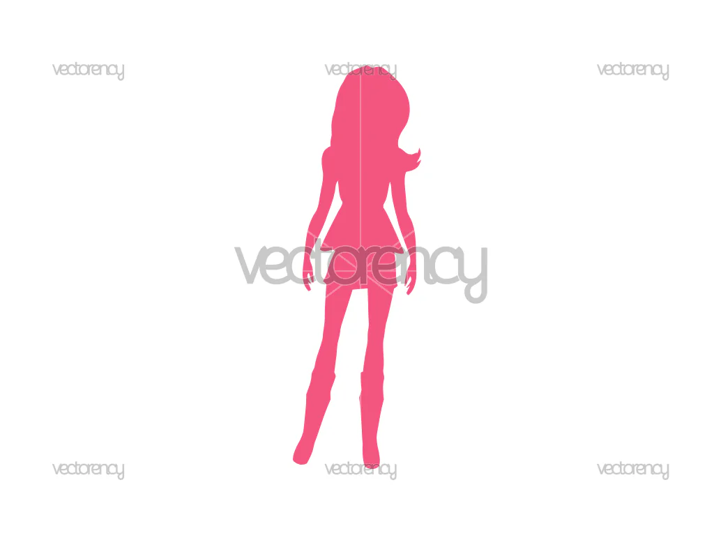Silhouette Barbie Cut File Cricut Free Download
