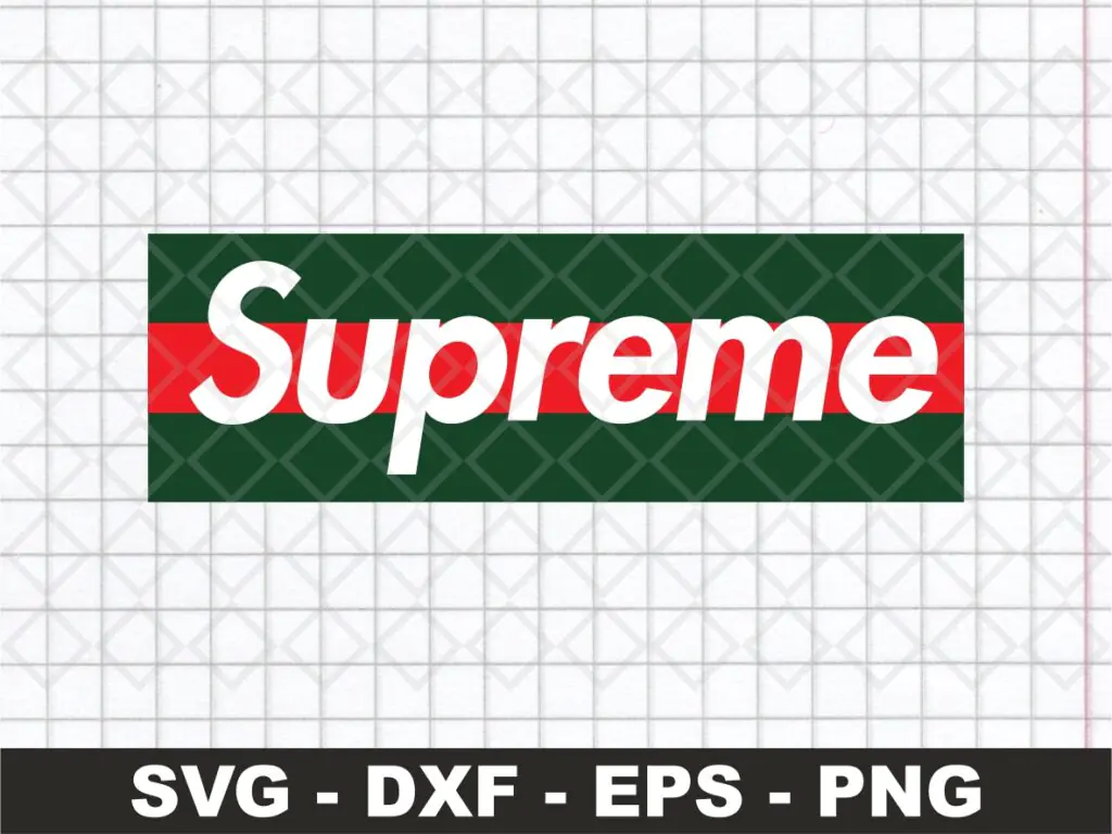 Supreme Gucci SVG, Fun Art Design Gucci Clipart