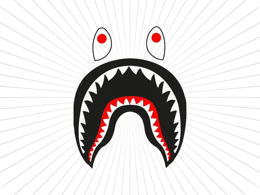 High Resolution Bape Shark Logo PNG