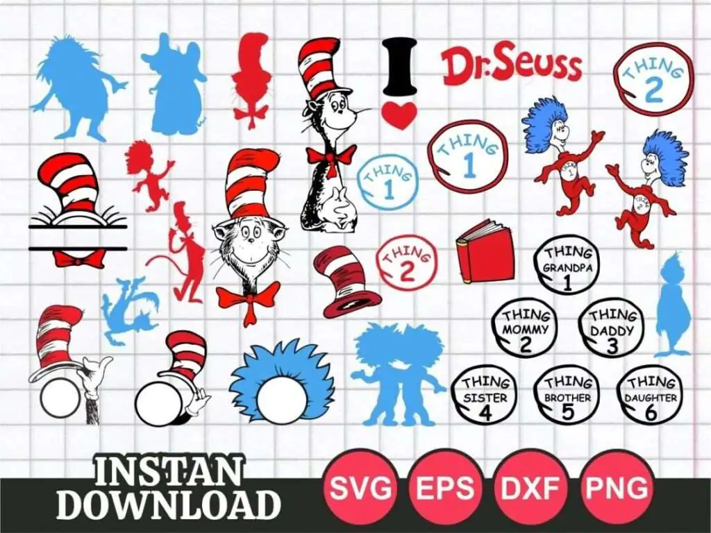 30 Dr Seuss SVG Bundle