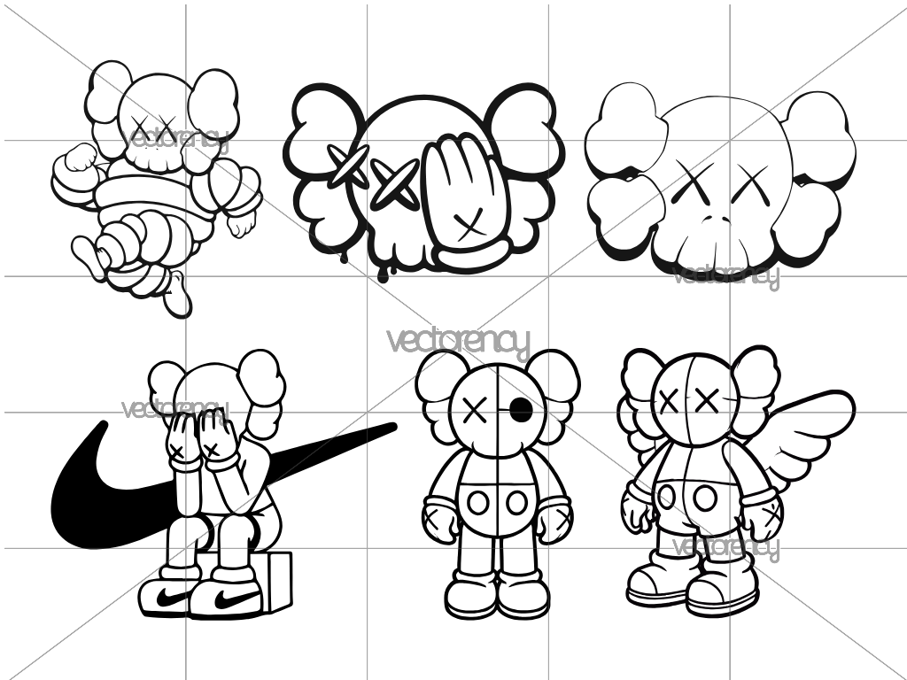 KAWS SVG Cricut