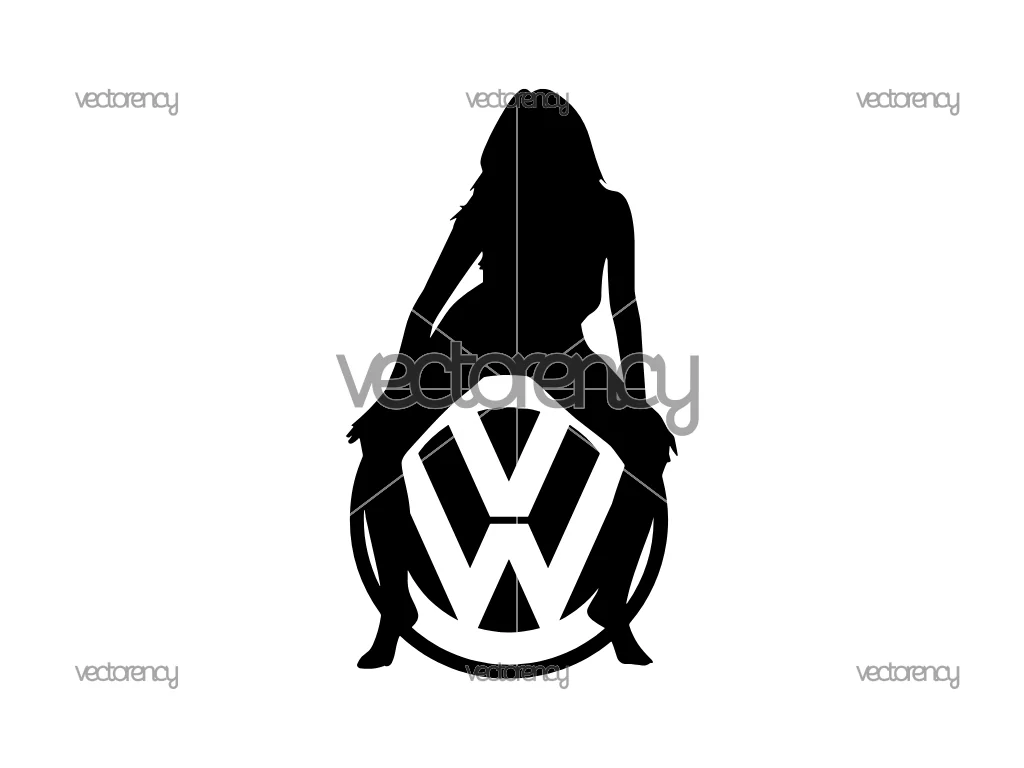 Volkswagen VW Decal Girls Logo SVG PNG