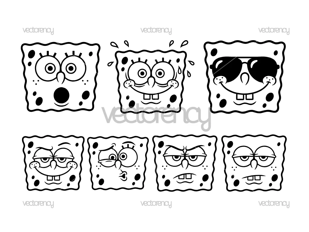 Spongebob Emoji SVG Vector Icon