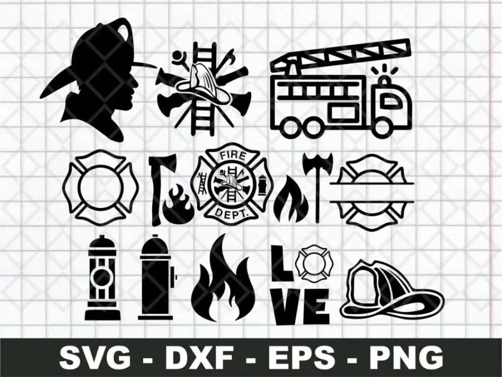 Fire Dept SVG Cut File