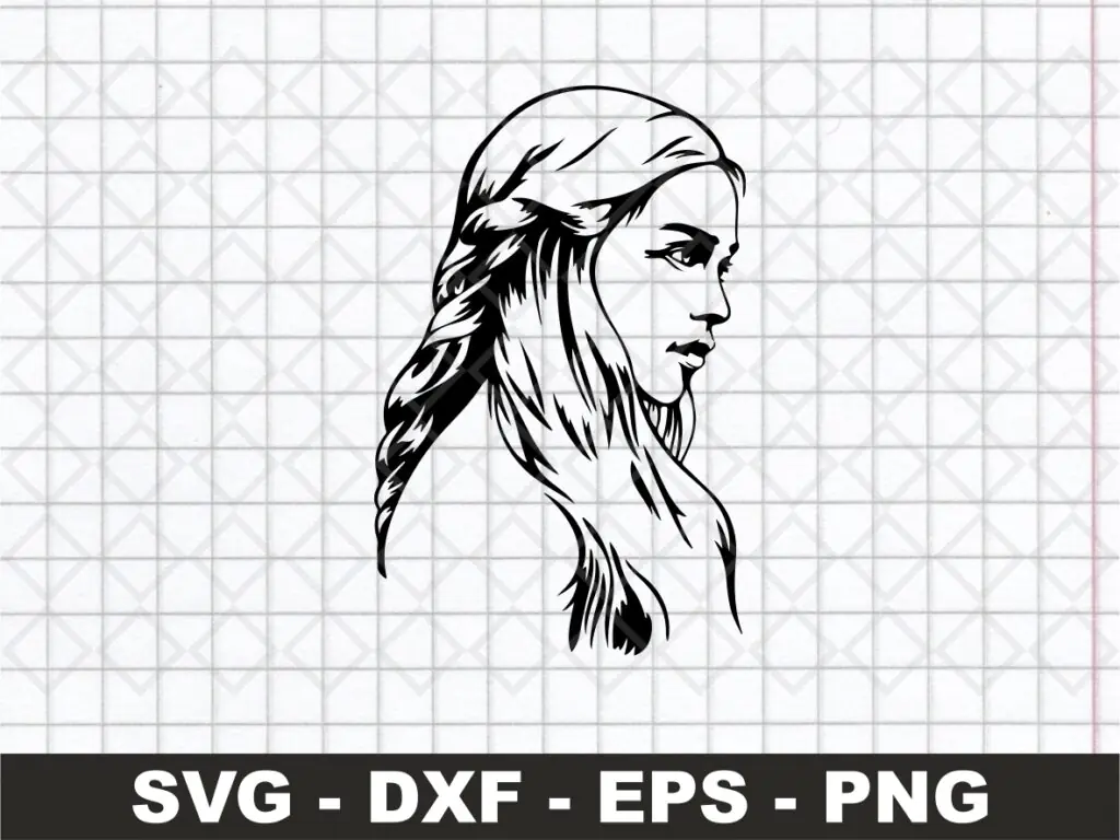 Daenerys Targaryen SVG Vector Image