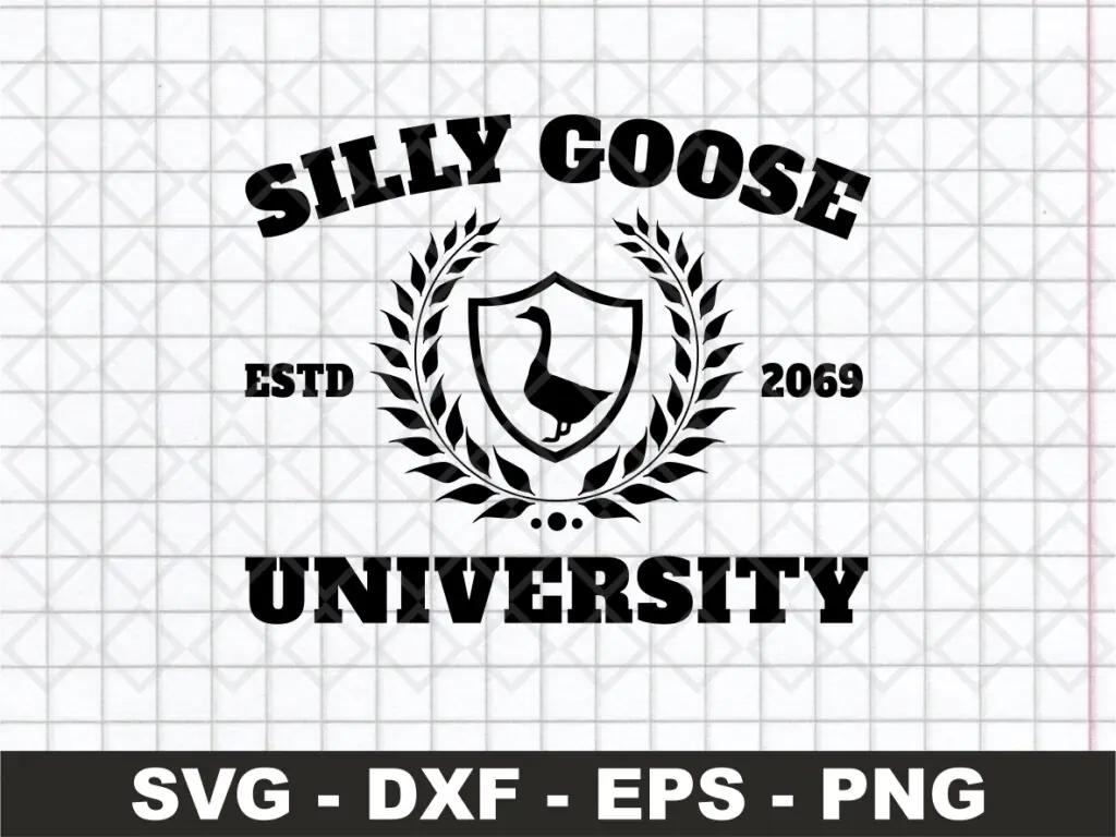 Silly Goose University SVG File