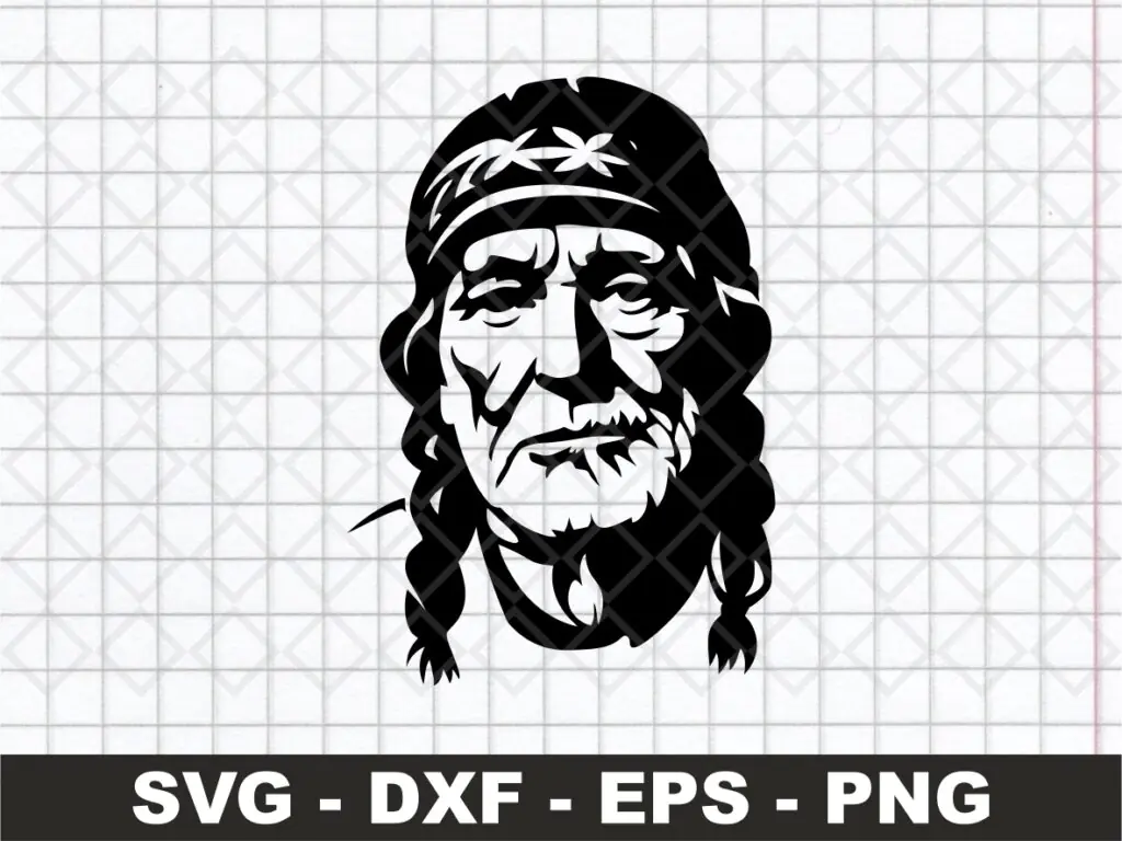 Willie Nelson SVG Cricut