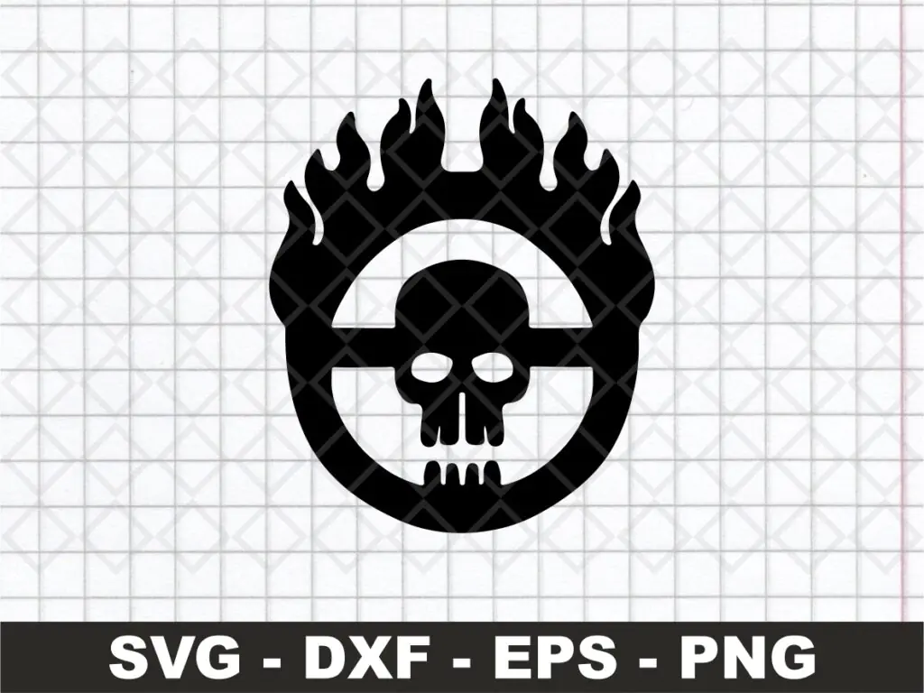 Madmax War Boy Skull Logo SVG