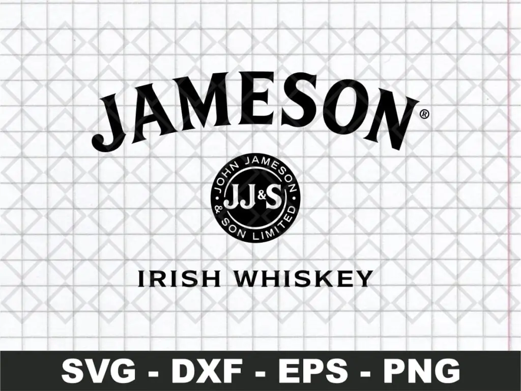 Jameson SVG Irish Whiskey Vector, DXF & PNG