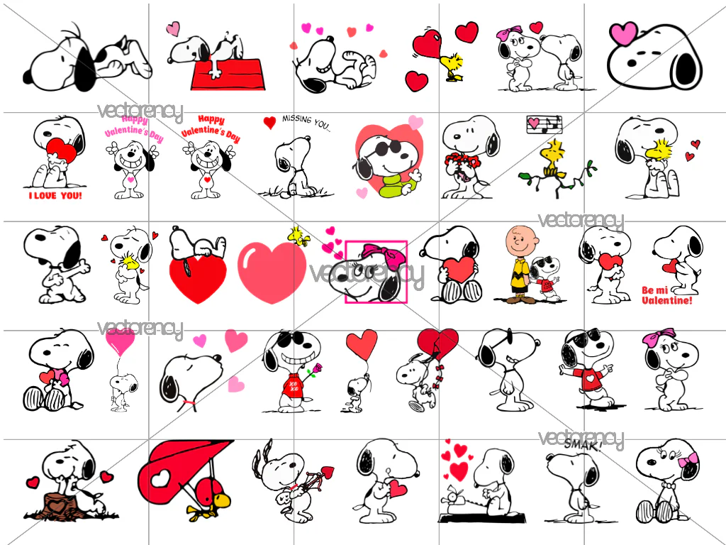 Snoopy Peanuts PNG Image Bundle