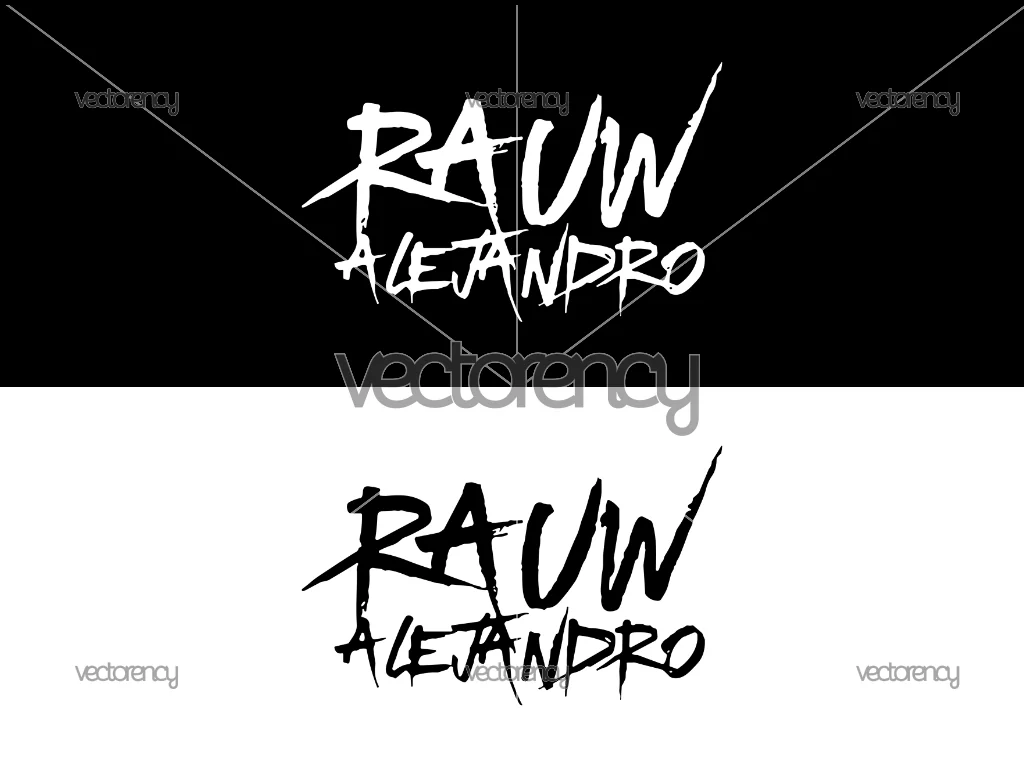 Rauw Alejandro Logo Text SVG