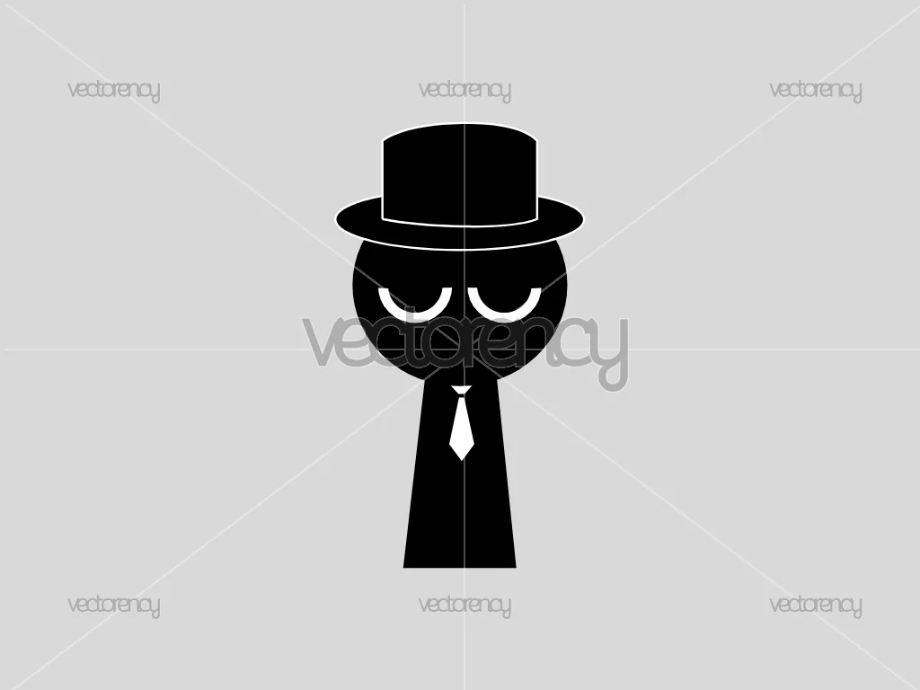 Incredibox Sprunki Black Vector PNG SVG
