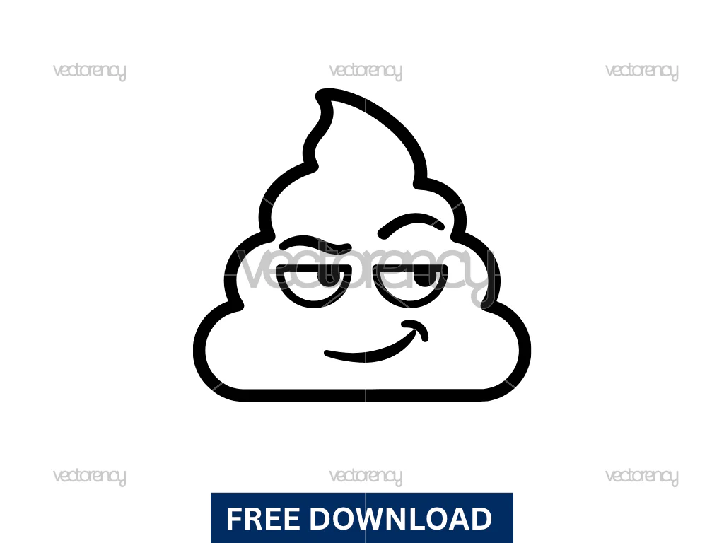 Poop Sarcastic Emoji SVG Free