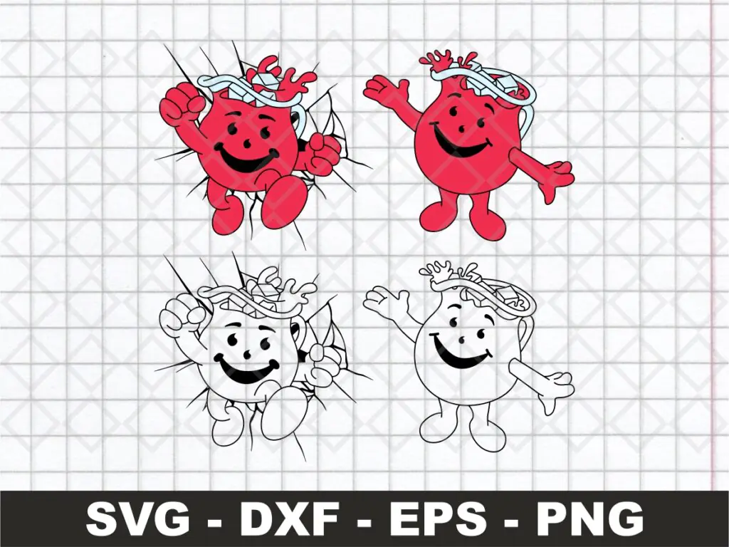 Kool-Aid-Man Clip Art, PNG, Kool Aid Mascot Logo SVG | Vectorency