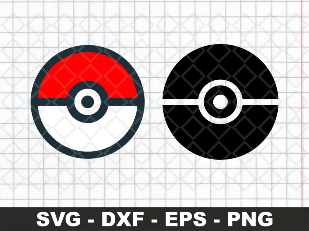 Pokemon Pokeball SVG Cut File