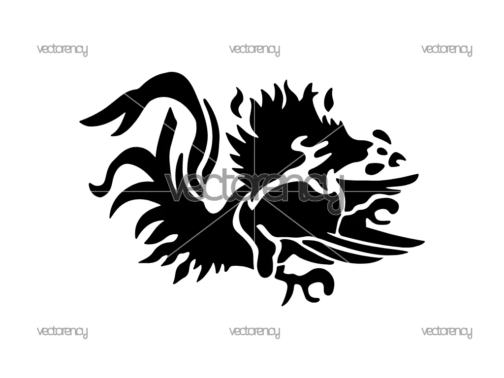 South Carolina Gamecocks Logo Black