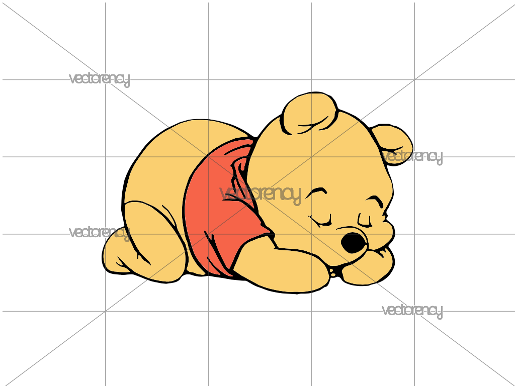 Classic Winnie the Pooh SVG