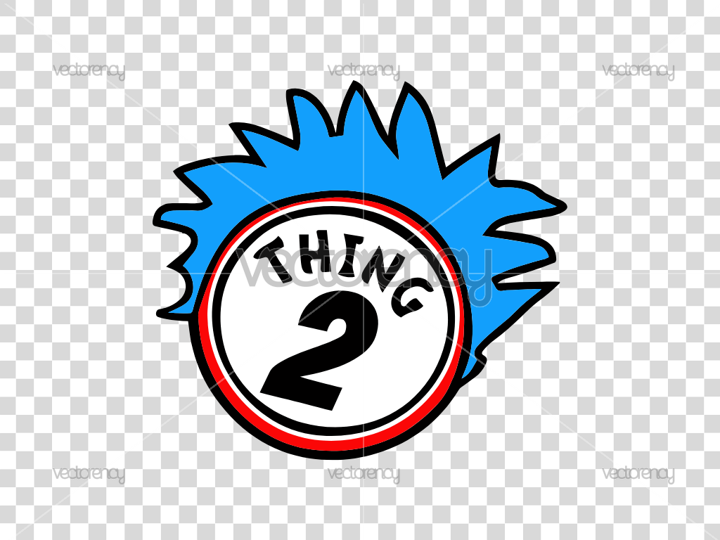 Thing 2 Vector PNG SVG