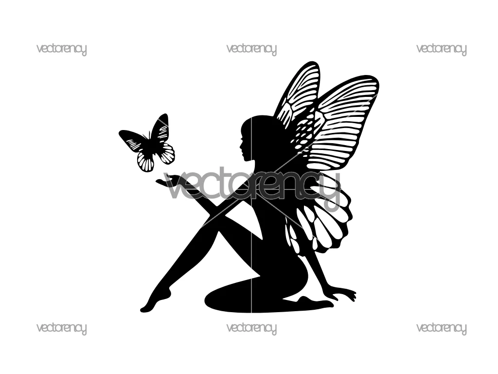 Butterfly Fairy SVG Free