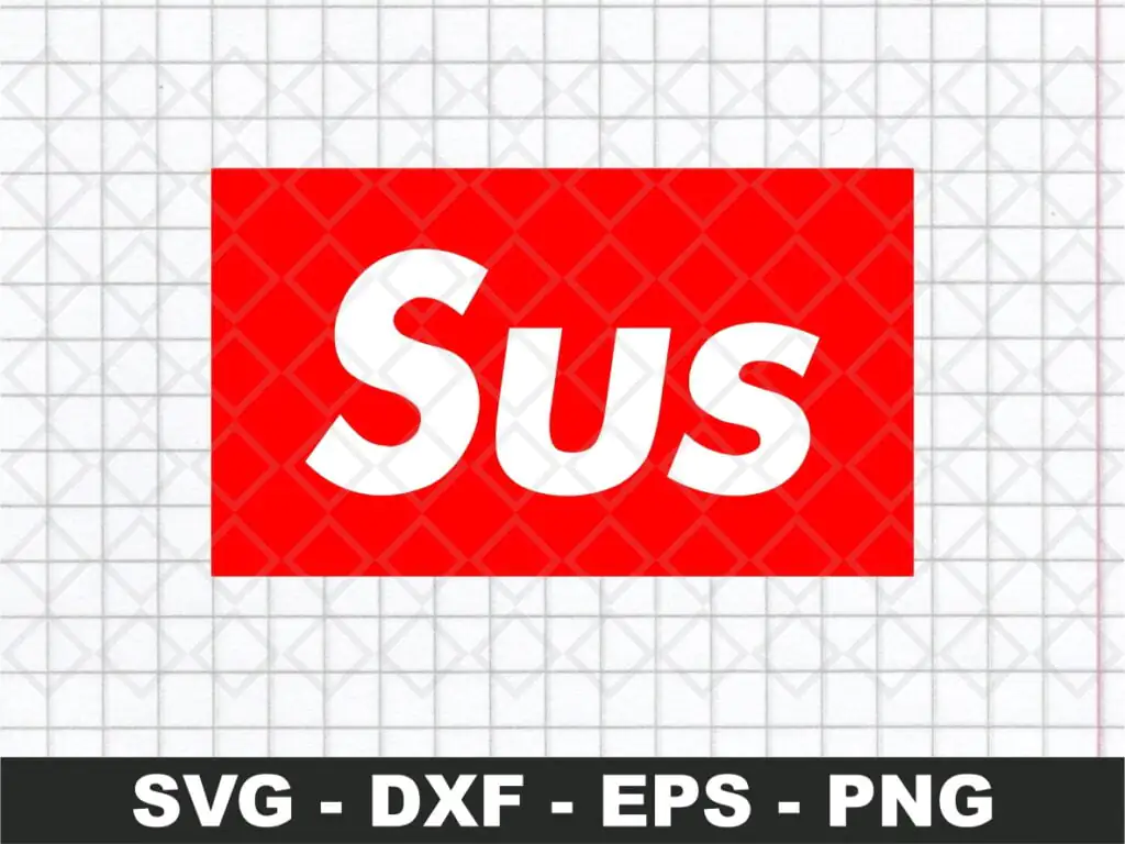 Supreme Among Us SVG, SUS Vector PNG