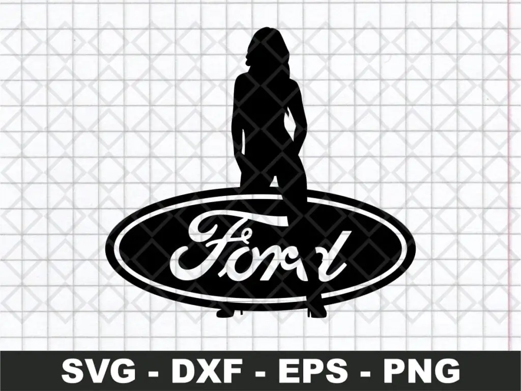 Ford Girl SVG Decals Ford logo DXF PNG Vector