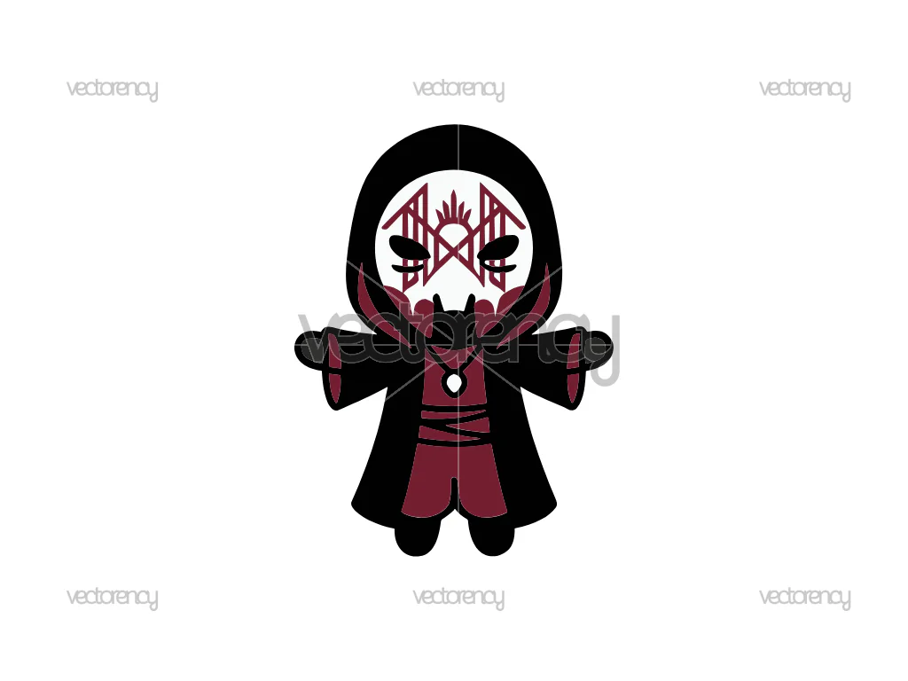 Chibi Sleep Token Vessel Vector PNG SVG