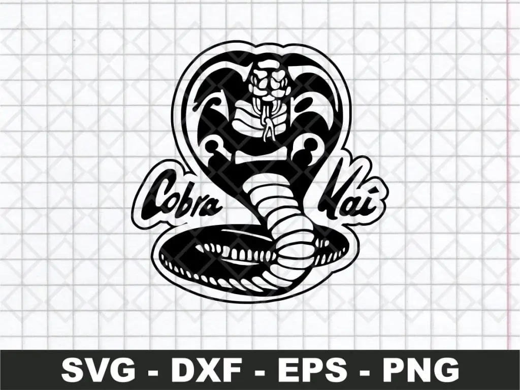 Cobra Kai Logo Outline SVG Cricut