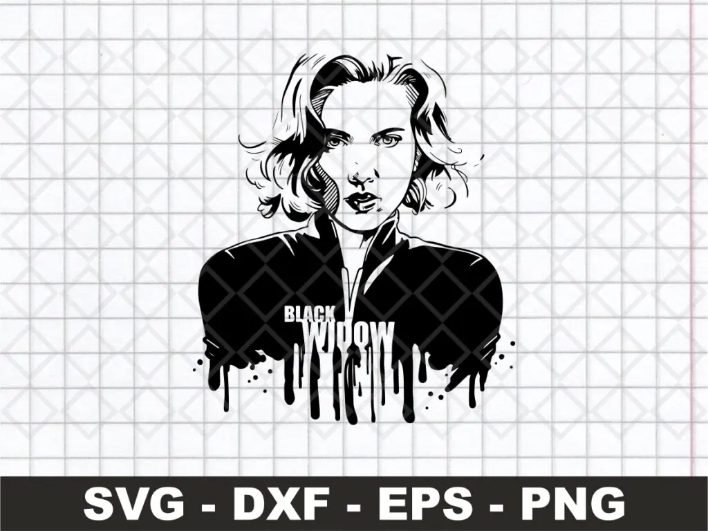 Black Widow, Natasha Romanoff, Scarlett Johansson SVG