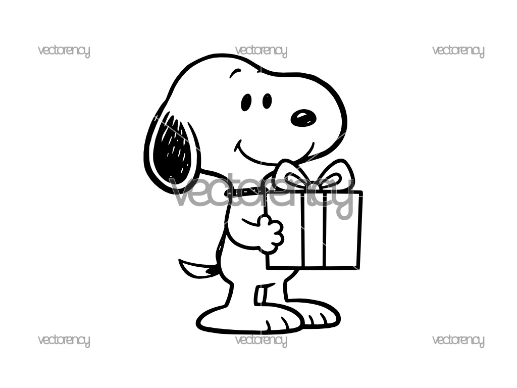 Snoopy Clipart, Peanuts Cartoon Art, Cricut & Silhouette Cut File