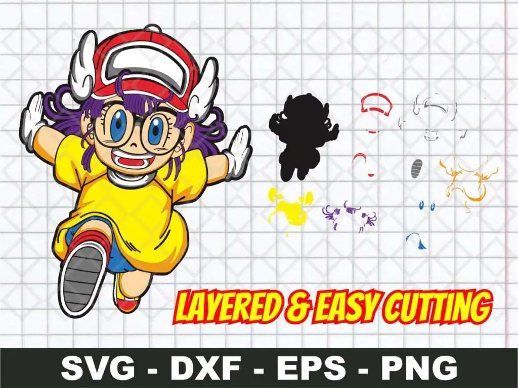 Dr Slump Arale SVG Layered