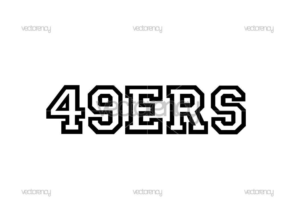 49ers Varsity SVG Vector PNG Image