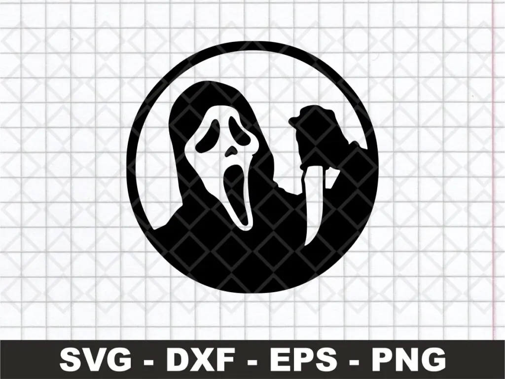 Horror Movie Icon Wicked Scream SVG