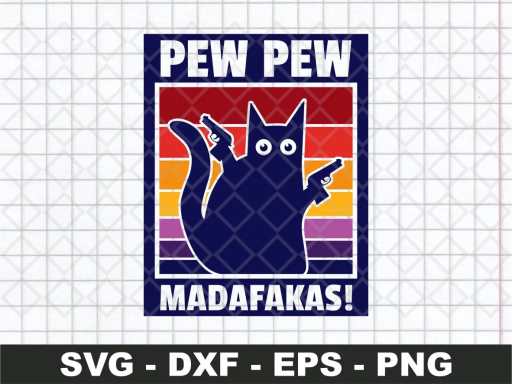Pew Pew Madafakas Maglietta Donna - Ironica E Unica - Ricamo Originale Fatto A Mano In Europa