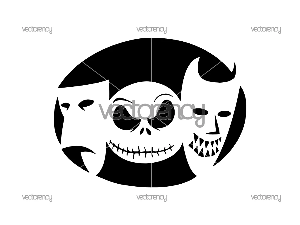 Jack Mask Cut File CNC SVG DXF