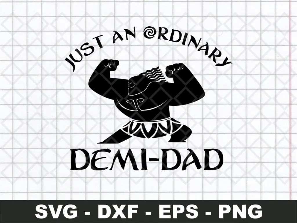 Moana Daddy SVG Just An Ordinary