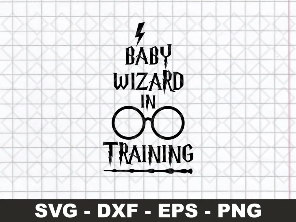 Baby Wizard In Training SVG, Newborn, Potter Baby Shirt