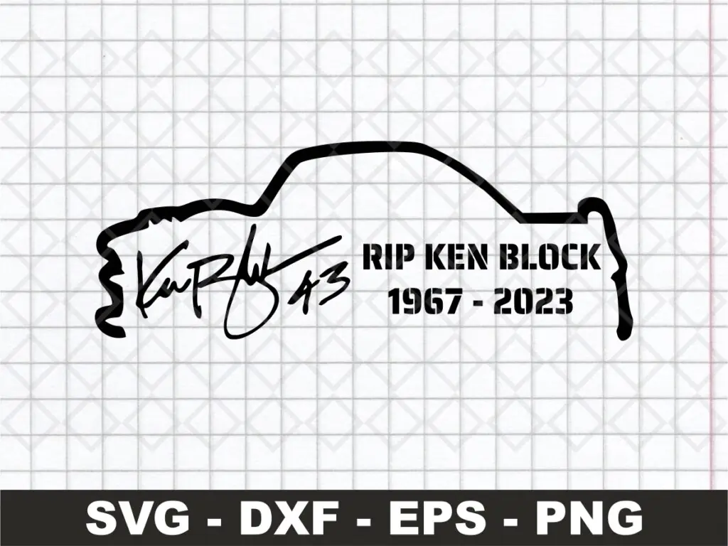 RIP Ken Block 43 SVG