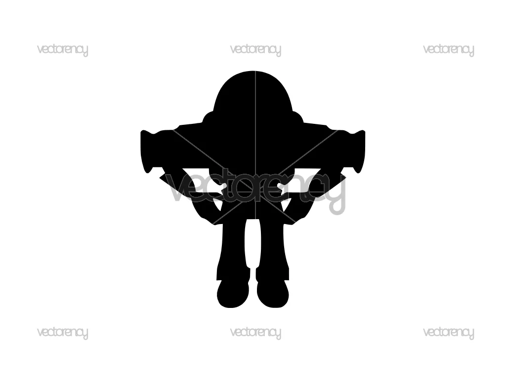 Buzz Lightyear Silhouette SVG Cut File