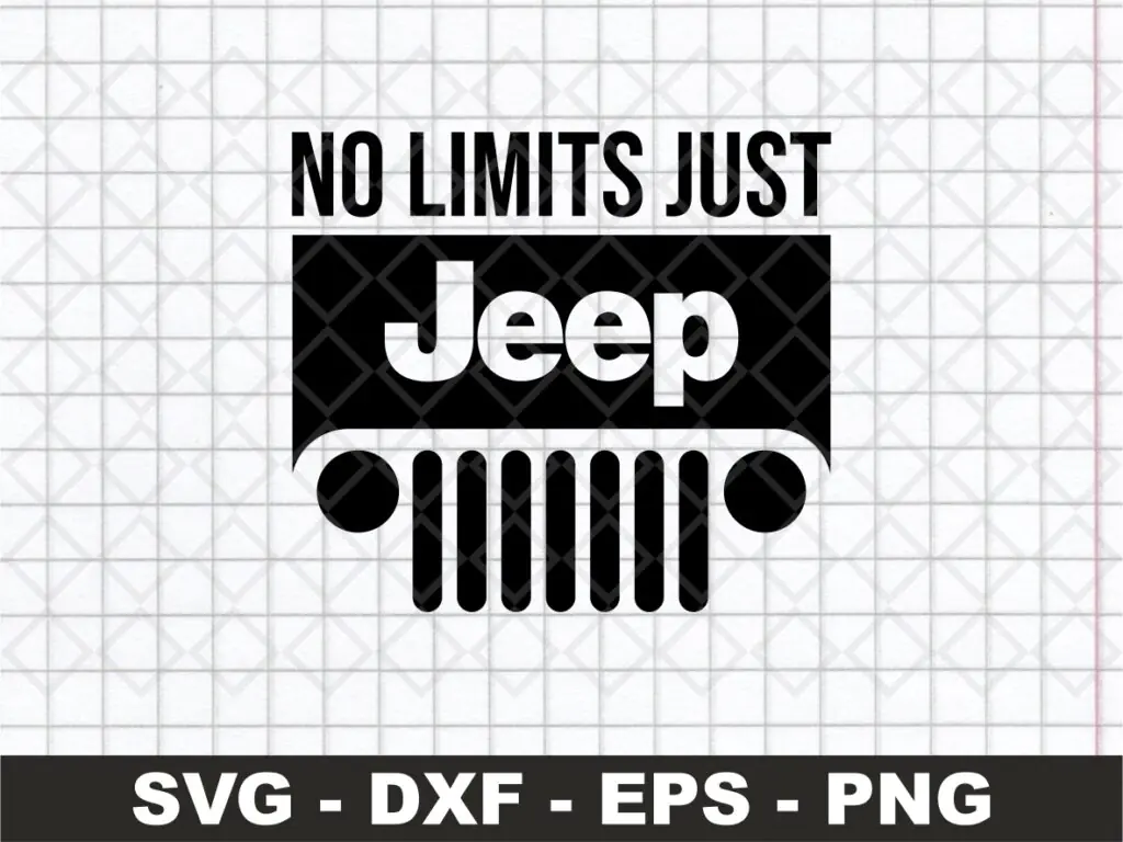 No Limits Just Jeep SVG Cricut