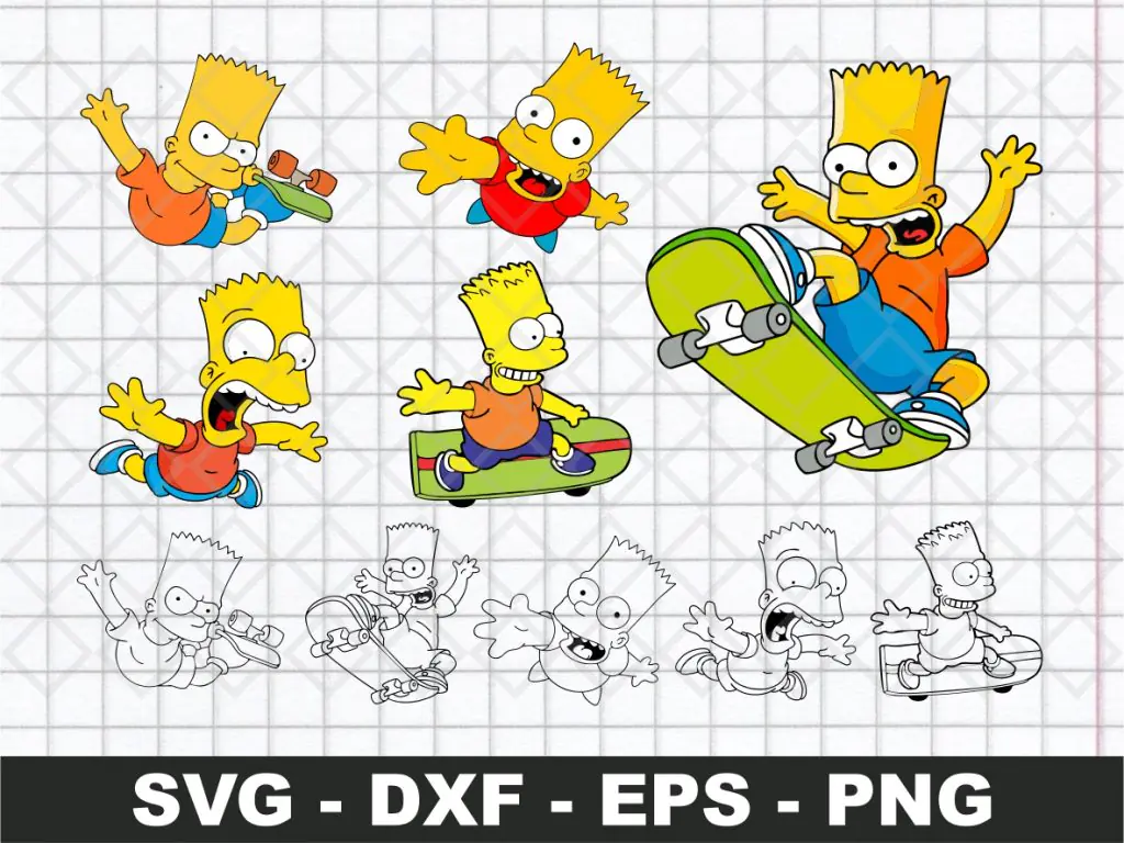 Bart Simpson SVG