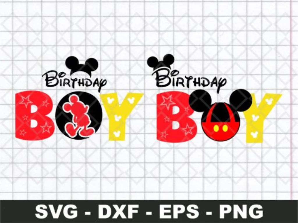 Birthday Boy SVG, Mickey SVG Files