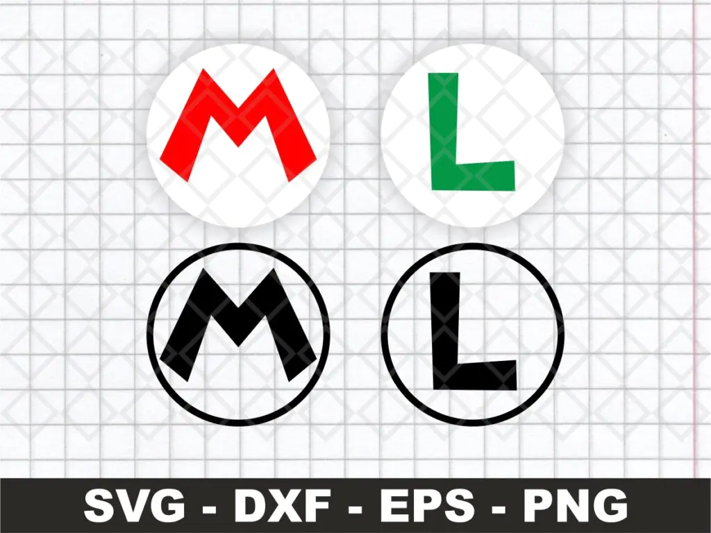 Super Mario Logo M SVG Vector Vectorency Super Mario Logo M SVG Vector Vectorency