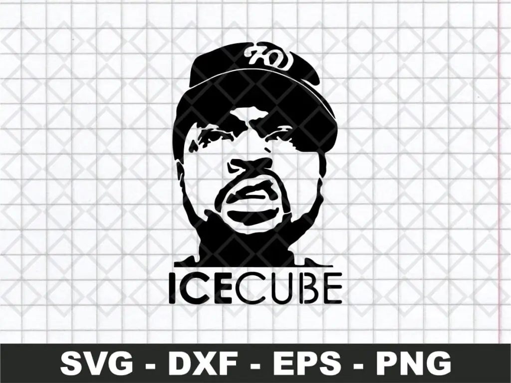 Ice Cube SVG Cut Files Rapper Music Cricut