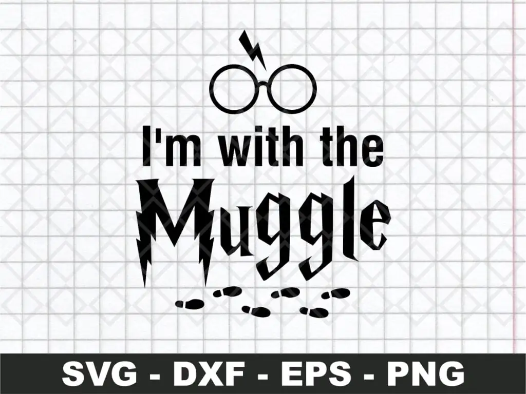 I’m With The Muggle SVG Harry Potter Clipart