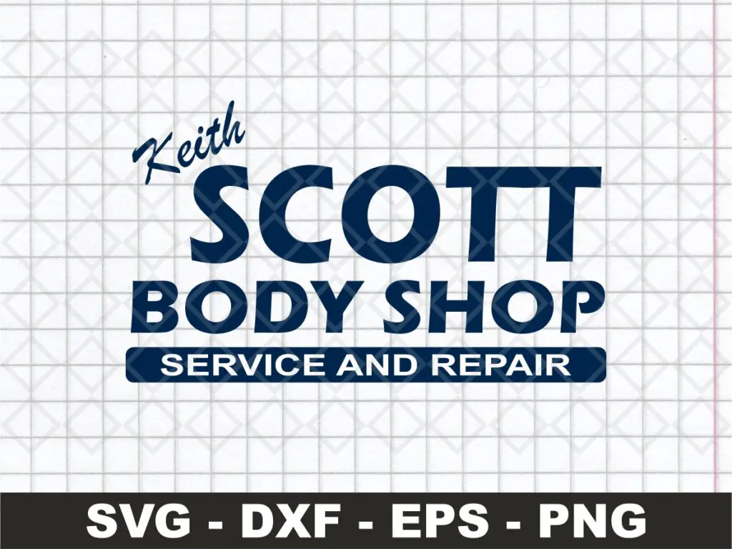 One Tree Hill SVG, Keith Scott Body Shop Logo SVG