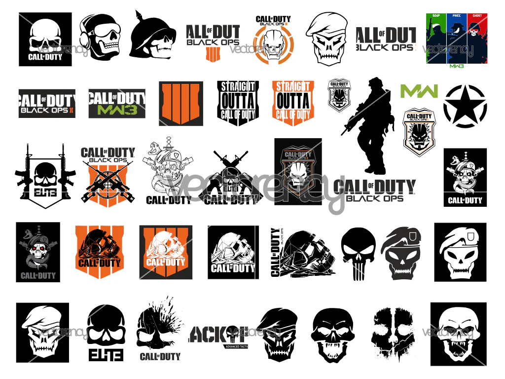 Call Of Duty SVG Bundle PNG EPS DXF