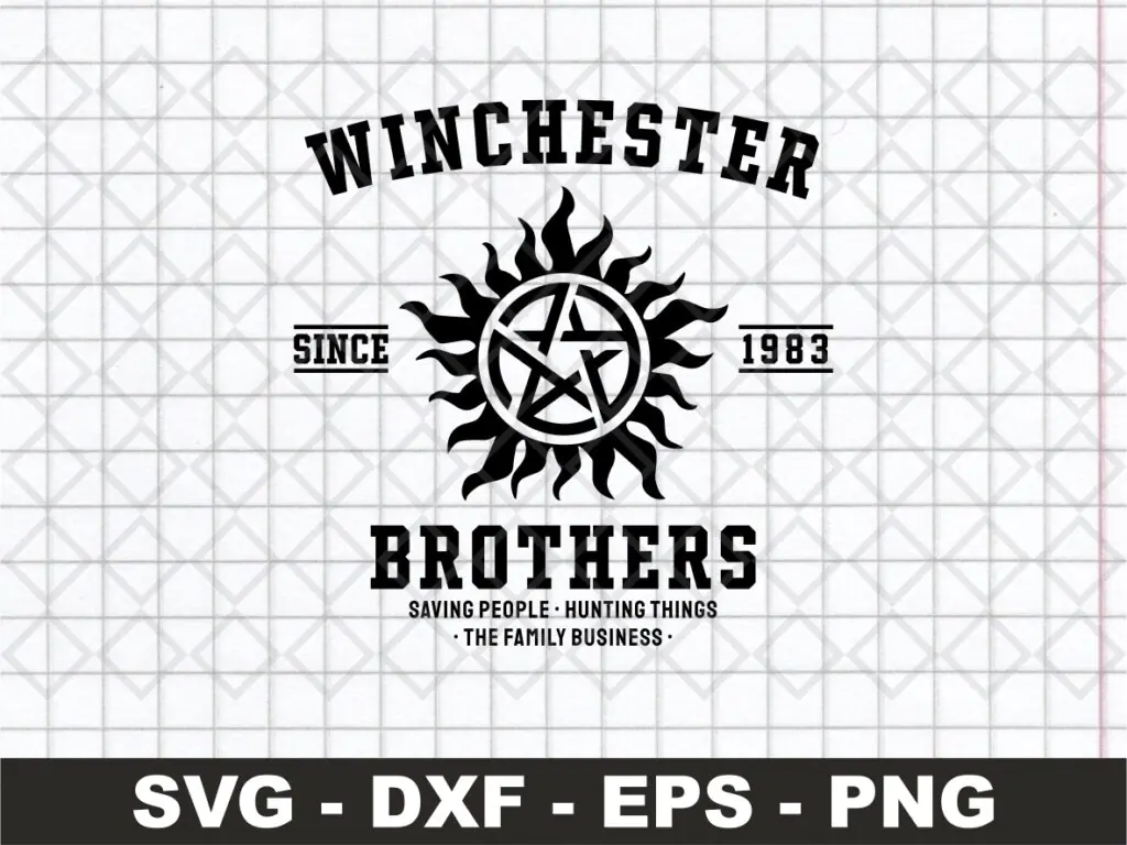 Winchesters Brothers SVG