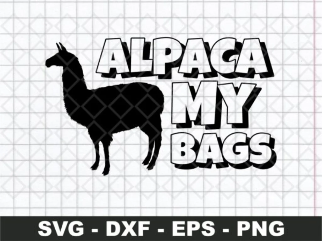 Alpaca My Bags SVG