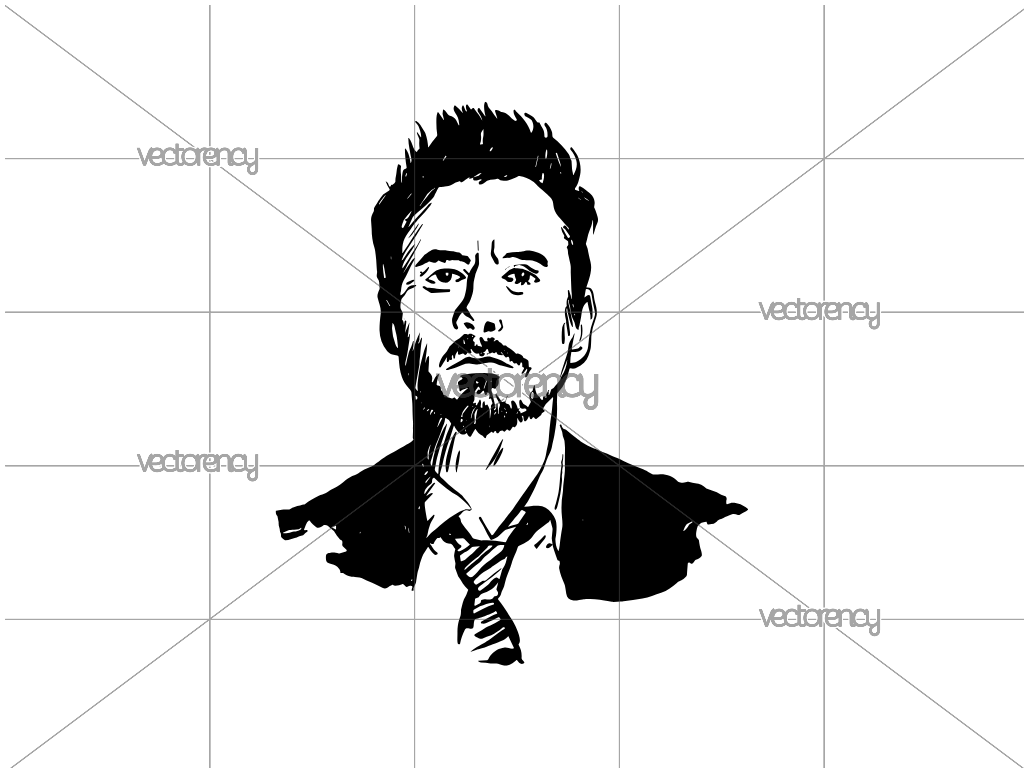 Robert Downey Jr SVG